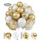 Kitcheniva 30-Pack White and Gold Party Balloon Set – Birthday, Wedding, Baby Shower, Graduation, Anniversary Decorations